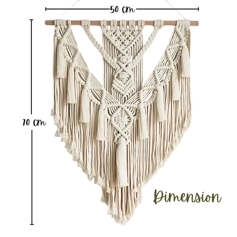 Handmade Macrame Wall Hanging – Boho Macrame Tapestry
